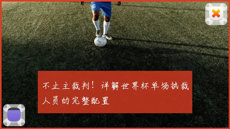 不止主裁判！详解世界杯单场执裁人员的完整配置