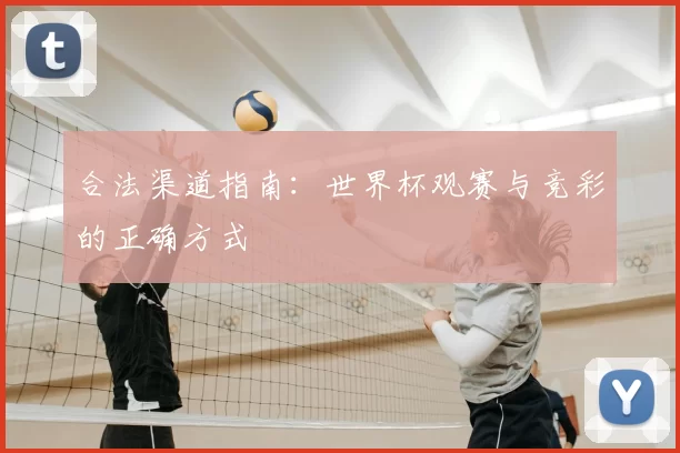 合法渠道指南:世界杯观赛与竞彩的正确方式