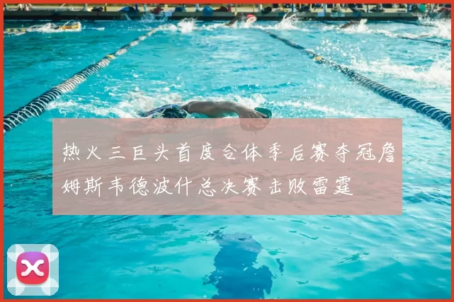 热火三巨头首度合体季后赛夺冠詹姆斯韦德波什总决赛击败雷霆